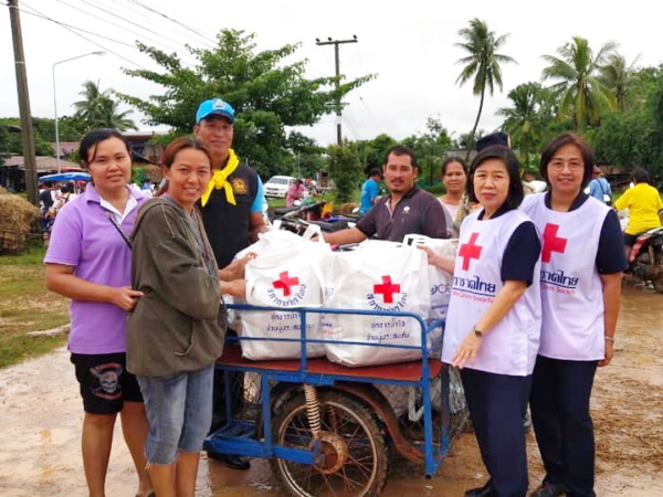 สภากาชาดไทยพร้อมช่วยเหลือประชาชน ที่ได้รับผลกระทบจากพายุโซนร้อน “โพดุล”