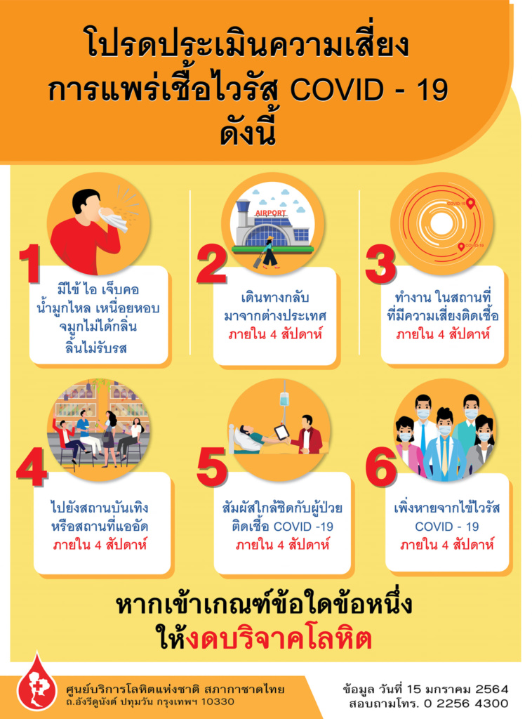 บริจาคโลหิตปลอดภัย