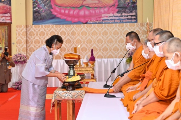 สมเด็จพระกนิษฐาธิราชเจ้า ฯ ทรงบำเพ็ญพระราชกุศลถวายผ้าพระกฐินสภากาชาดไทย ประจำปี 2565