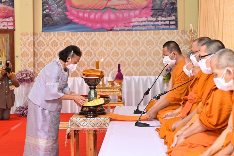 สมเด็จพระกนิษฐาธิราชเจ้า ฯ ทรงบำเพ็ญพระราชกุศลถวายผ้าพระกฐินสภากาชาดไทย ประจำปี 2565