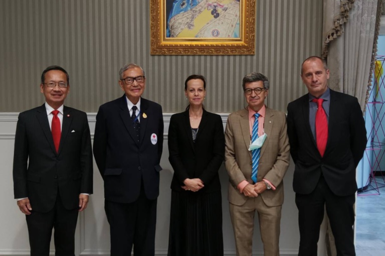 ผู้อำนวยการประจำภูมิภาคเอเชียแปซิฟิก ICRC เข้าเยี่ยมคารวะเลขาธิการสภากาชาดไทย