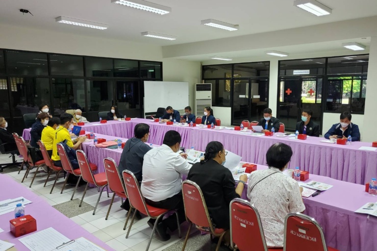 การประชุมหารือเพื่อแก้ไขปัญหาการระบายน้ำในพื้นที่โครงการสวางคนิวาส สภากาชาดไทย