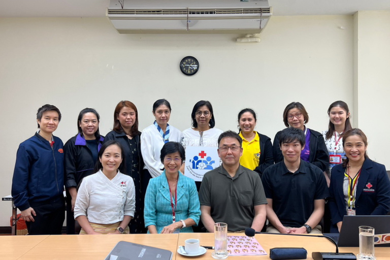 สภากาชาดญี่ปุ่นเยี่ยมชมศูนย์ฝึกอบรมปฐมพยาบาลและสุขภาพอนามัย สภากาชาดไทย