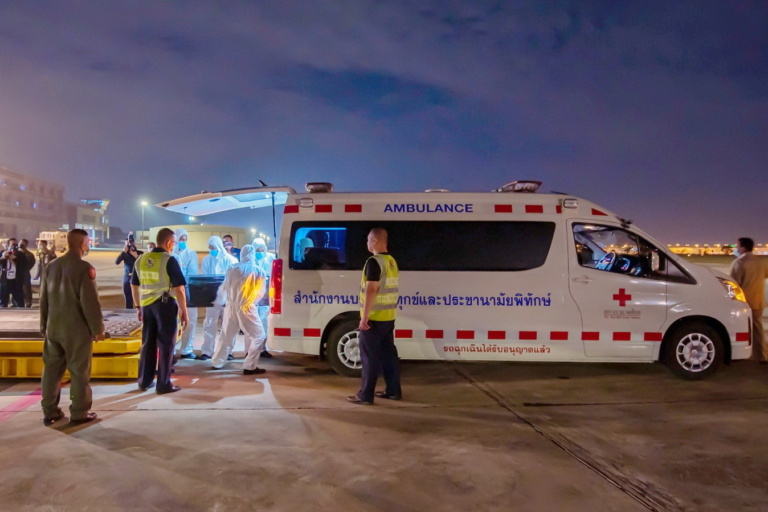 สภากาชาดไทยร่วมภารกิจนำร่างคนไทยที่เสียชีวิตจากเหตุแผ่นดินไหวที่ตุรกีกลับสู่บ้านเกิดที่ชัยภูมิ