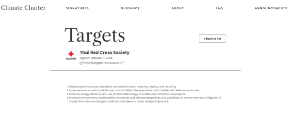 Climate Charter_Targets เอกสารลงนาม