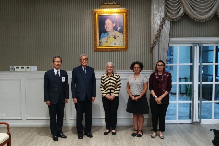 สมาชิกคณะกรรมาธิการบริหาร IFRC เข้าเยี่ยมคารวะเลขาธิการสภากาชาดไทย