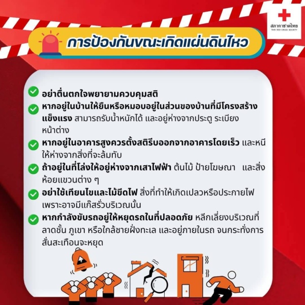 การป้องกันขณะเกิดแผ่นดินไหว